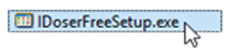 Run IDoserFreeSetup.exe
